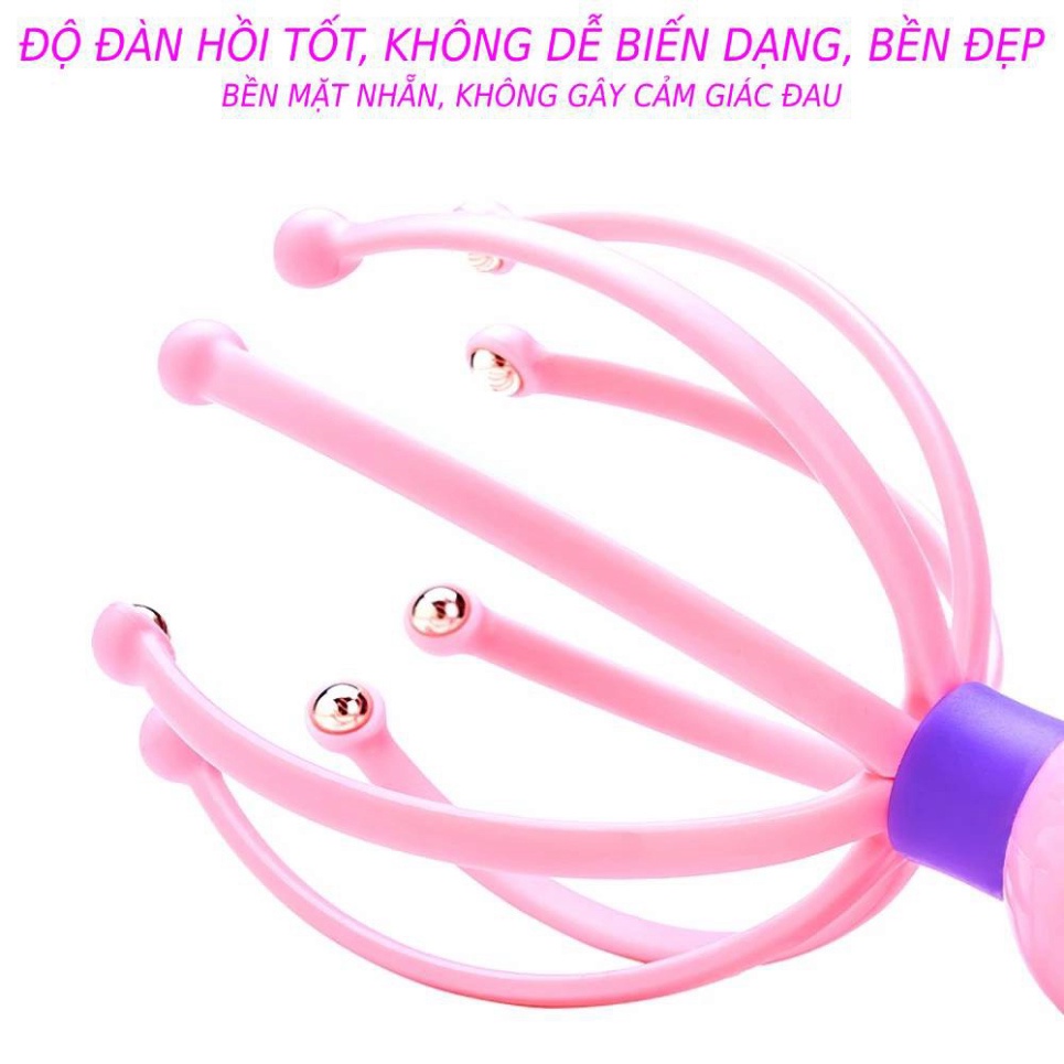 Dụng Cụ Massage Da Đầu 8 Nhánh Bạch Tuộc Cải Tiến,Giúp Thư Giản,Giảm Đau Đầu🍀FREESHIP🍀Massage Đầu - Cây Mát Xa Đầu Thư