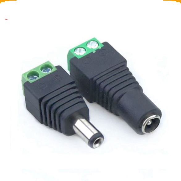 Jack nối nguồn DC 5.5x2.1mm 10A vặn vít