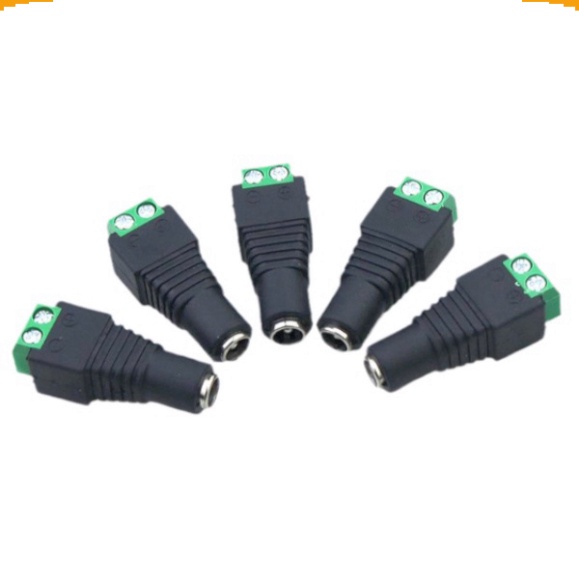 Jack nối nguồn DC 5.5x2.1mm 10A vặn vít