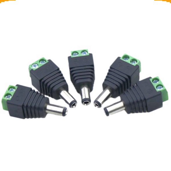 Jack nối nguồn DC 5.5x2.1mm 10A vặn vít