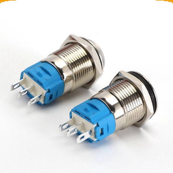 Nút nhấn chống nước đầu cao  lỗ khoét 12mm/16mm/19mm/22mm