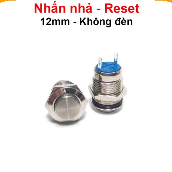 Nút nhấn chống nước đầu cao  lỗ khoét 12mm/16mm/19mm/22mm