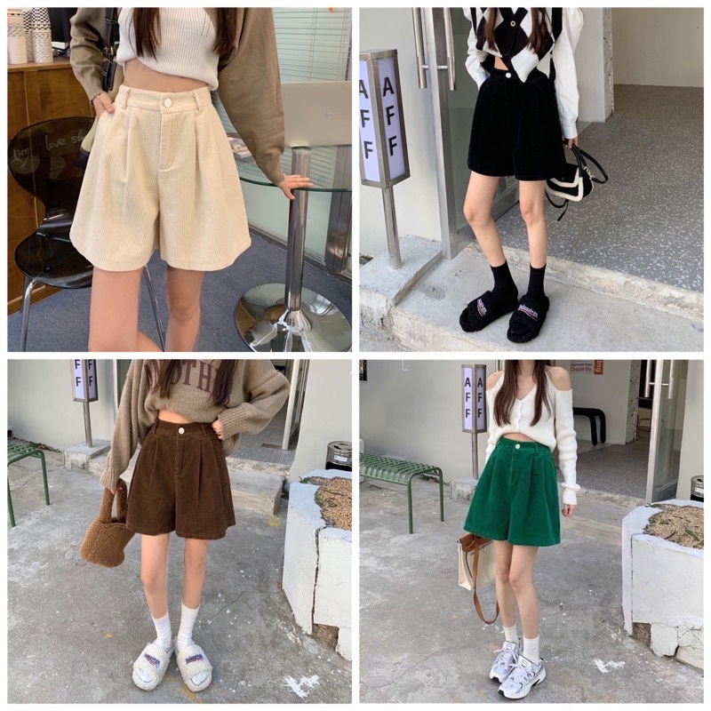QUẦN SHORT NGỐ NHUNG GÂN BIGSIZE TỪ 55-100kg