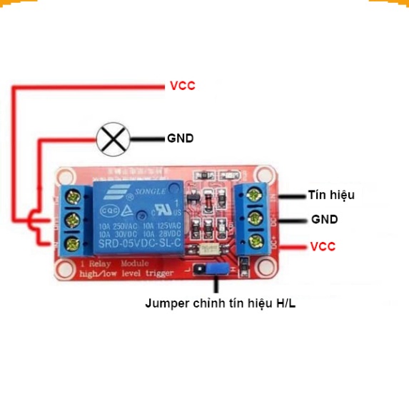 Mạch relay opto cách ly 1-8 kênh kích  5V/12V/24V - 10A/30A