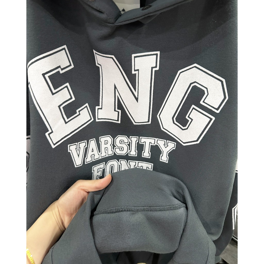 Áo Nỉ Hoddie ENG Form Rộng Unisex, áo Khoác Nỉ Bông Nam Nữ Hàn Quốc siêu xinh siêu xịn TX34