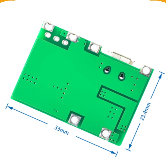 Mạch sạc pin 1S 18650 J5019 dùng ic TC4056 tích hợp mạch tăng áp 2A từ 3.5V lên 25V