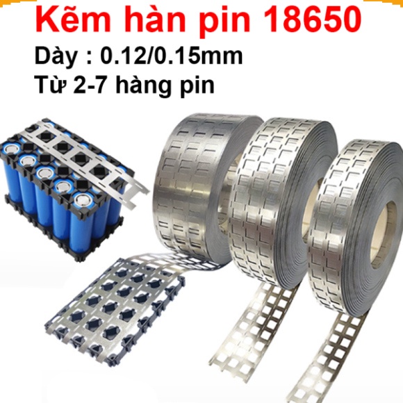 Kẽm hàn pin 18650 nhiều hàng