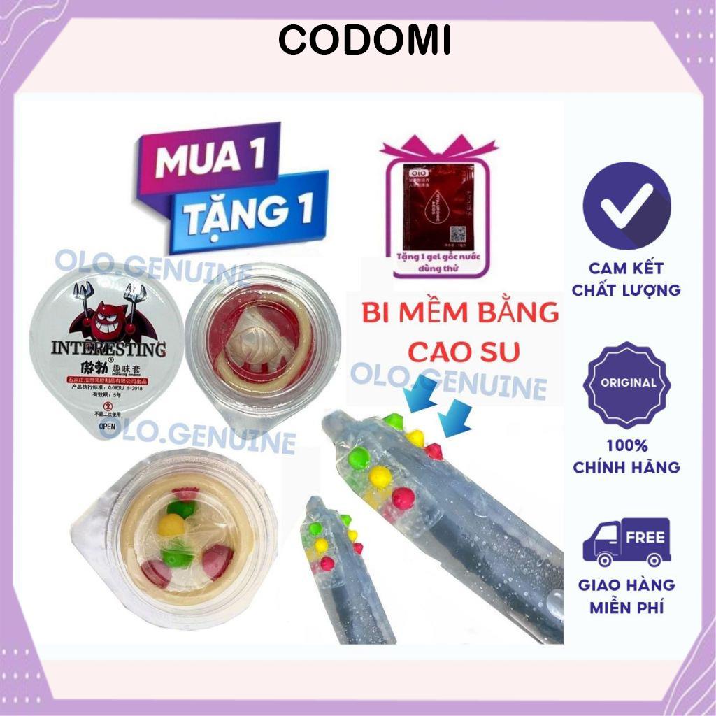 Bao cao su Bi gai lớn 9 bi giúp tăng khoái cảm kéo dài quan hệ Hộp 1 Bcs CODOMI