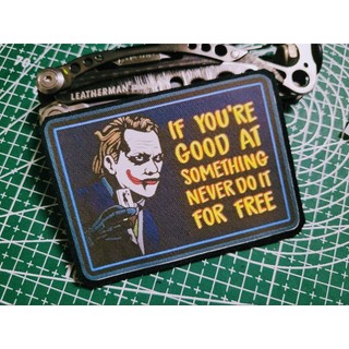 Patch in Jocker. Miếng dán velcro jocker dán lên Balo 5.11, túi tactical CT3 CT5, Quần áo lính.