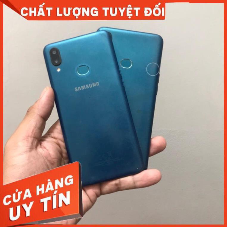 Xác điện thoại Samsung A10s hư màn hình,mã A107F,bao main rin full chức năng. BH 36 tháng 1 đổi 1
