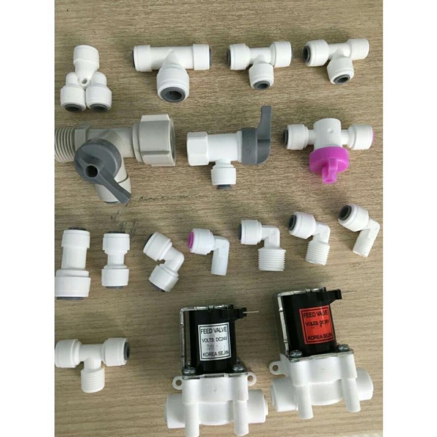 LINH KIỆN : Co,nối,khóa, Van,kẹp ....MÁY LỌC NƯỚC , dùng thay thế cho máy lọc Ro , Nano.