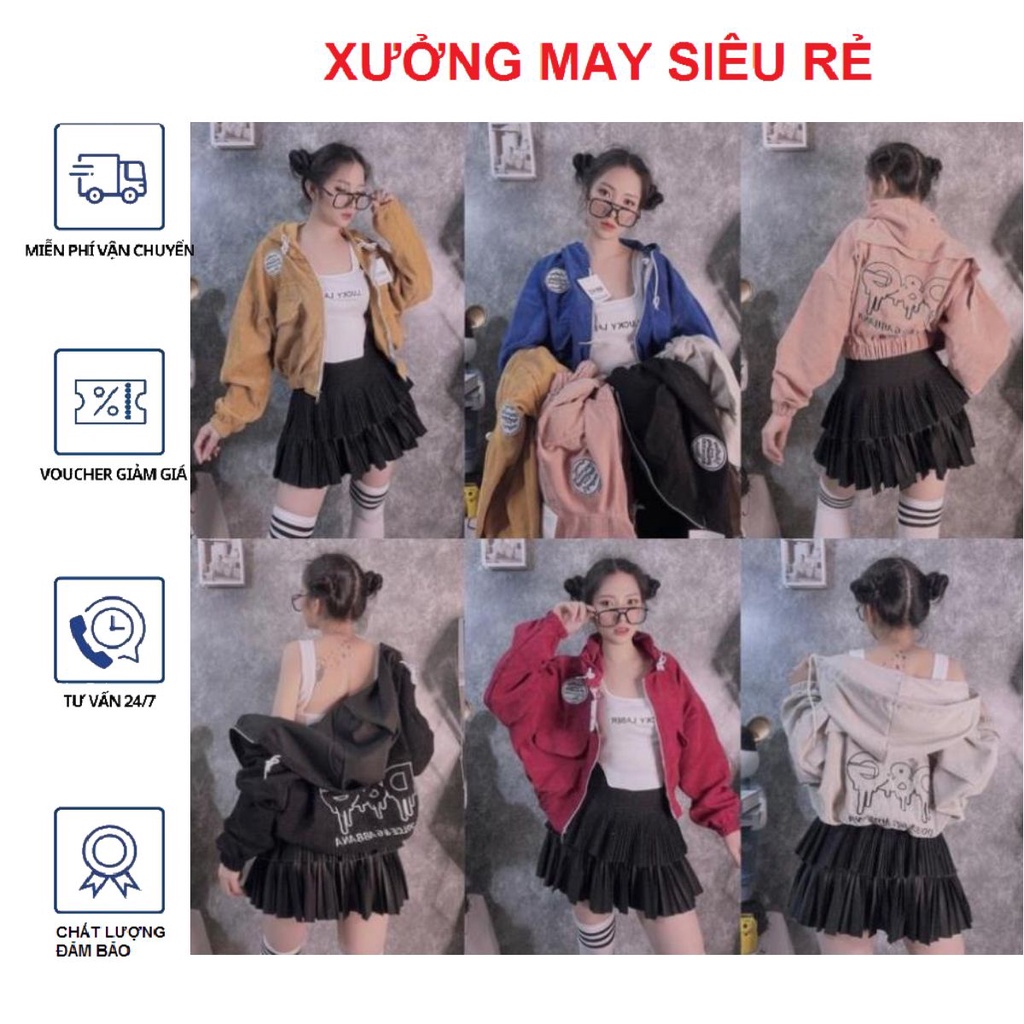 Áo khoác nữ nhung DG bao đẹp phong cách-A836