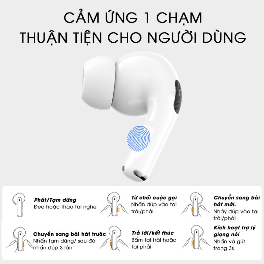 Tai Nghe Bluetooth Không Dây Pro 2 Cao Cấp Định Vị Đổi Tên Tự Động Kết Nối Cảm Ứng