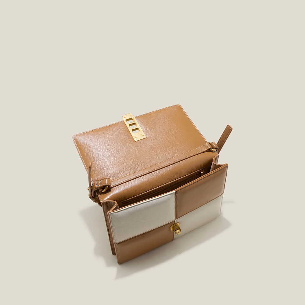 Vascara Túi Đeo Vai May Chần Caro Tương Phản - CLU 0114