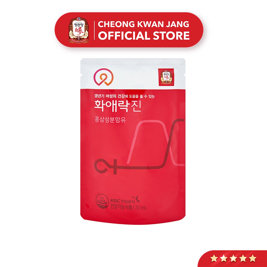 Nước Uống Hồng Sâm Dành Cho Phụ Nữ KGC Cheong Kwan Jang Hwa Ae Rak Jin (70ml x 30 gói)