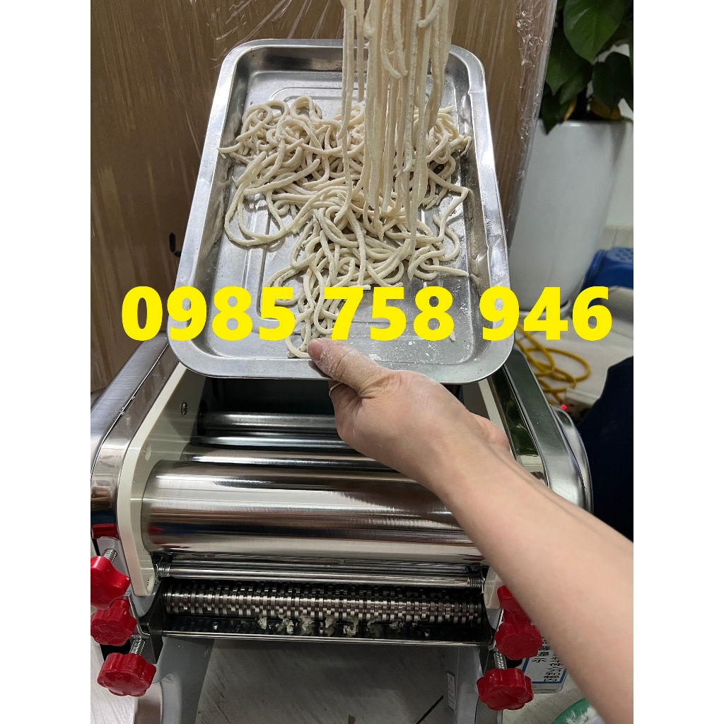 Máy cán bột mini để bàn 2 chức năng cán mỏng vỏ bánh và cắt sợi mì tươi