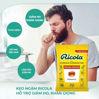 Kẹo ngậm ho Healthy Care ricola original herb không đường thảo mộc 75g Chợ Việt Úc Chợ Việt Úc