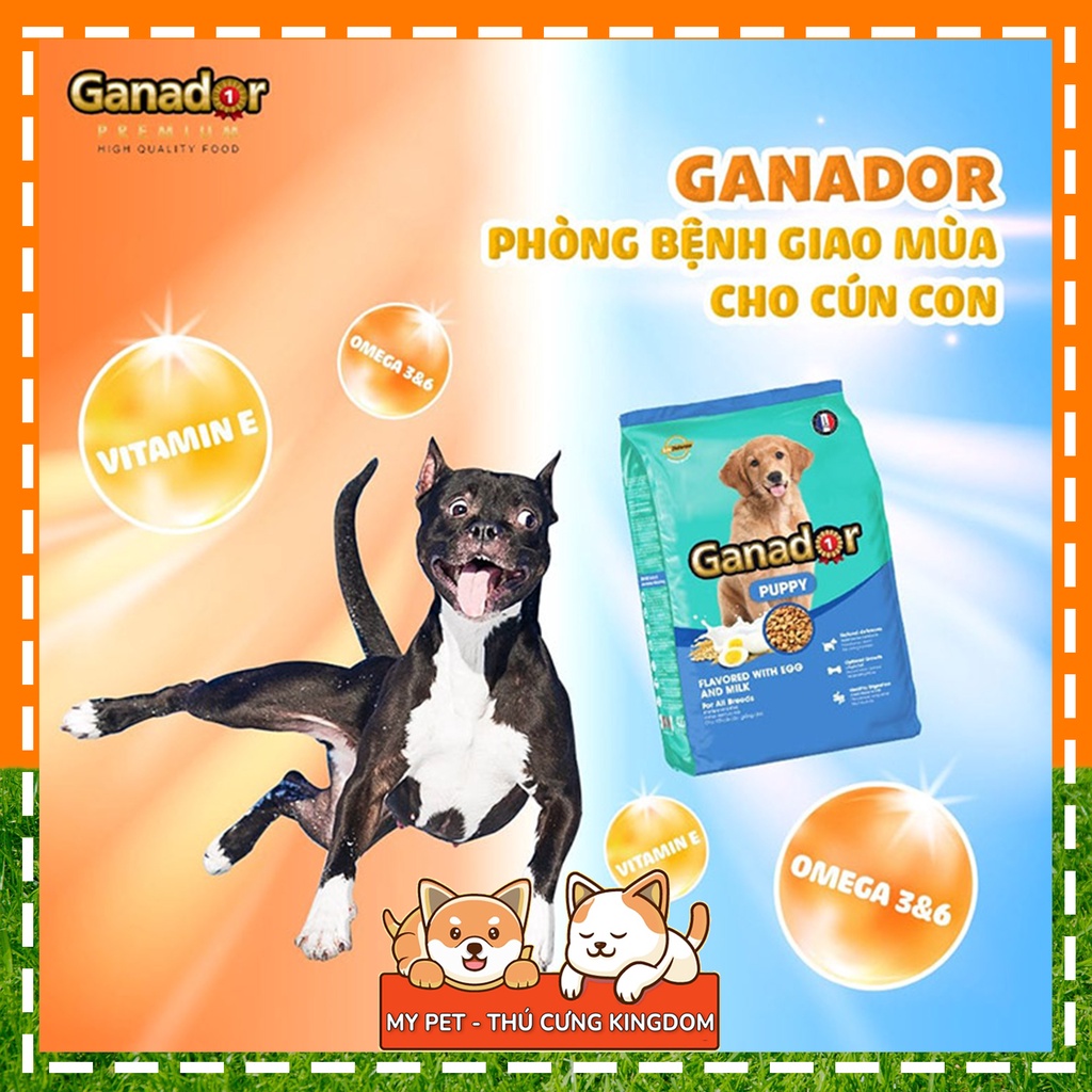 Thức Ăn Hạt Khô Ganador FIB'S Đồ Ăn Cho Chó Con, Chó Lớn 400g - Mypet - TT041