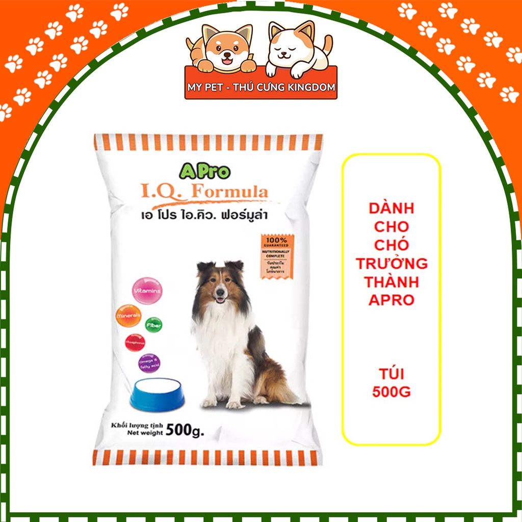 Thức Ăn Hạt Khô Cho Chó APro IQ Formula 500g - Mypet - TT052