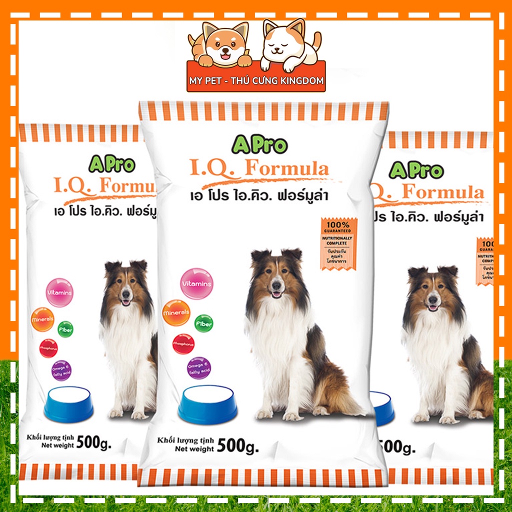 Thức Ăn Hạt Khô Cho Chó APro IQ Formula 500g - Mypet - TT052
