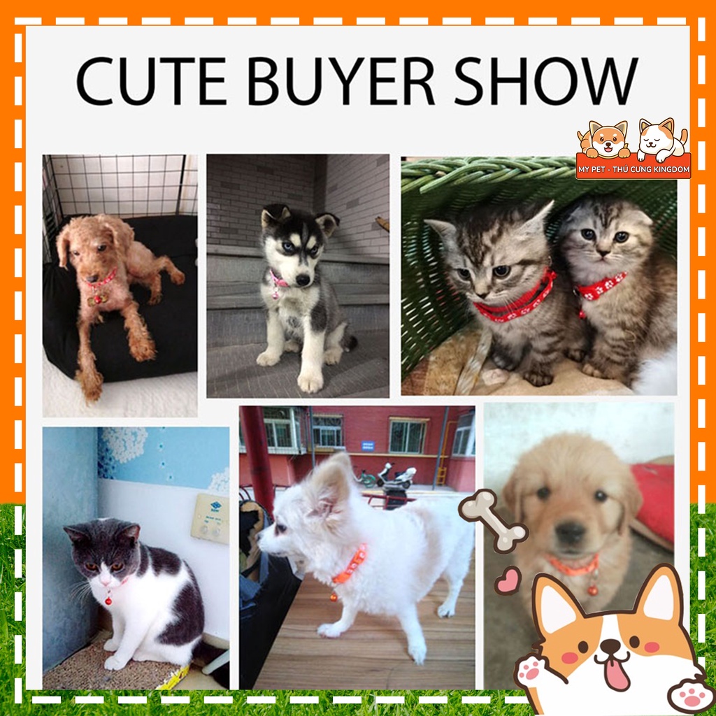 Vòng cổ thiết kế dễ thương dành cho cún cưng và mèo cưng - Mypet - TT185