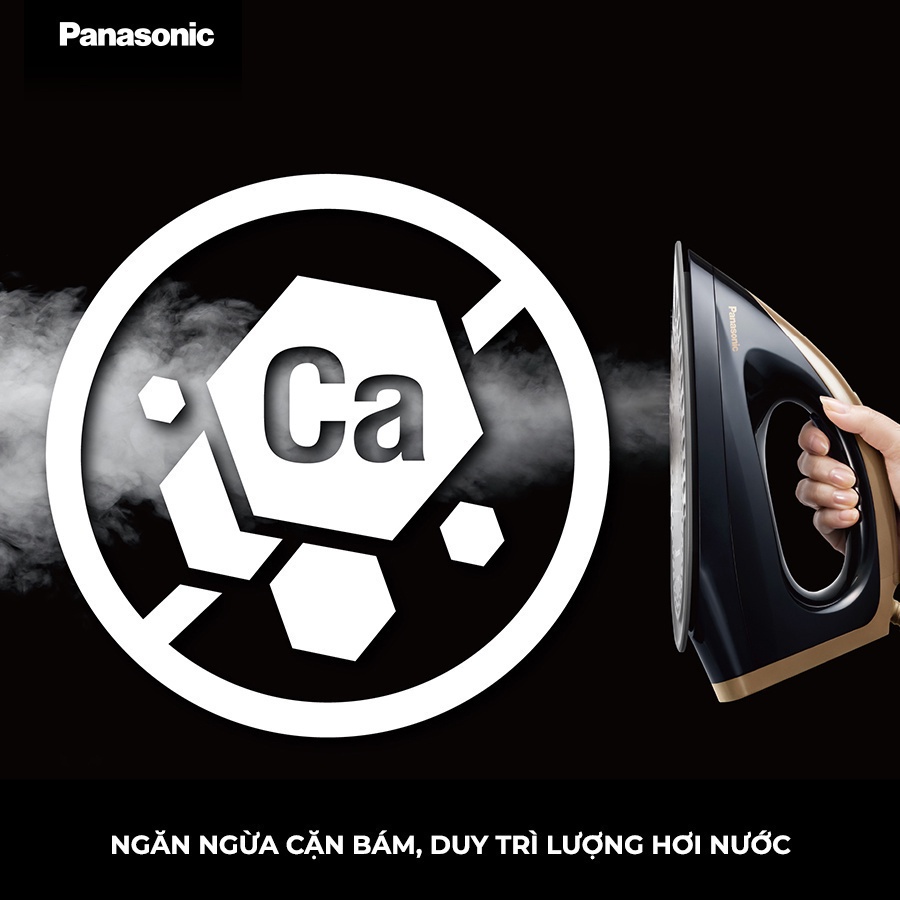 Bàn ủi hơi nước cao cấp Panasonic NI-GT500NRA – Tự động chỉnh nhiệt độ - Ủi cực nhanh