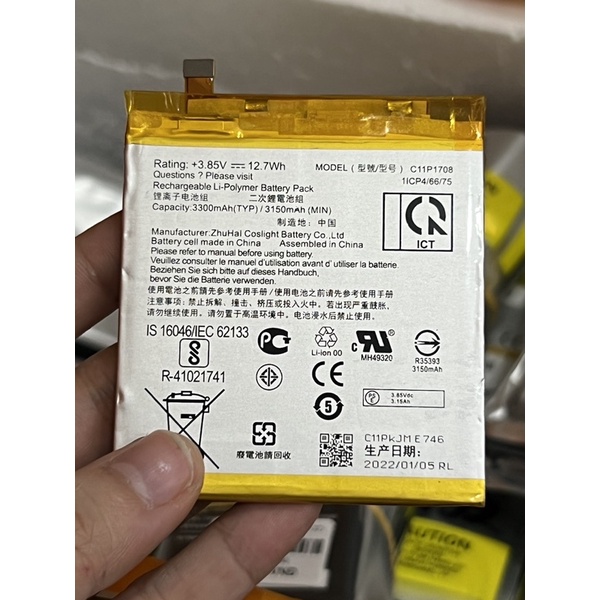 Pin Asus C11P1708/ Pin Asus Zenfone Zen 5 2018 ( 3300 mAh ) Dung lượng chuẩn bảo hành 1 đổi 1