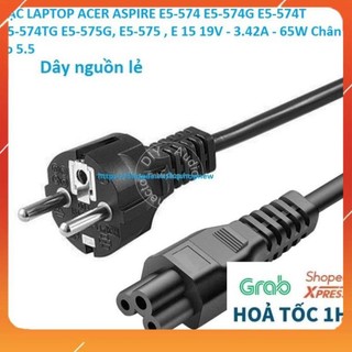 Hcmsạc laptop acer aspire e5-574 e5-574g e5-574t e5-574tg e5-575g, e5-575 , e 15 19v - 3.42a - 65w chân to 5.5