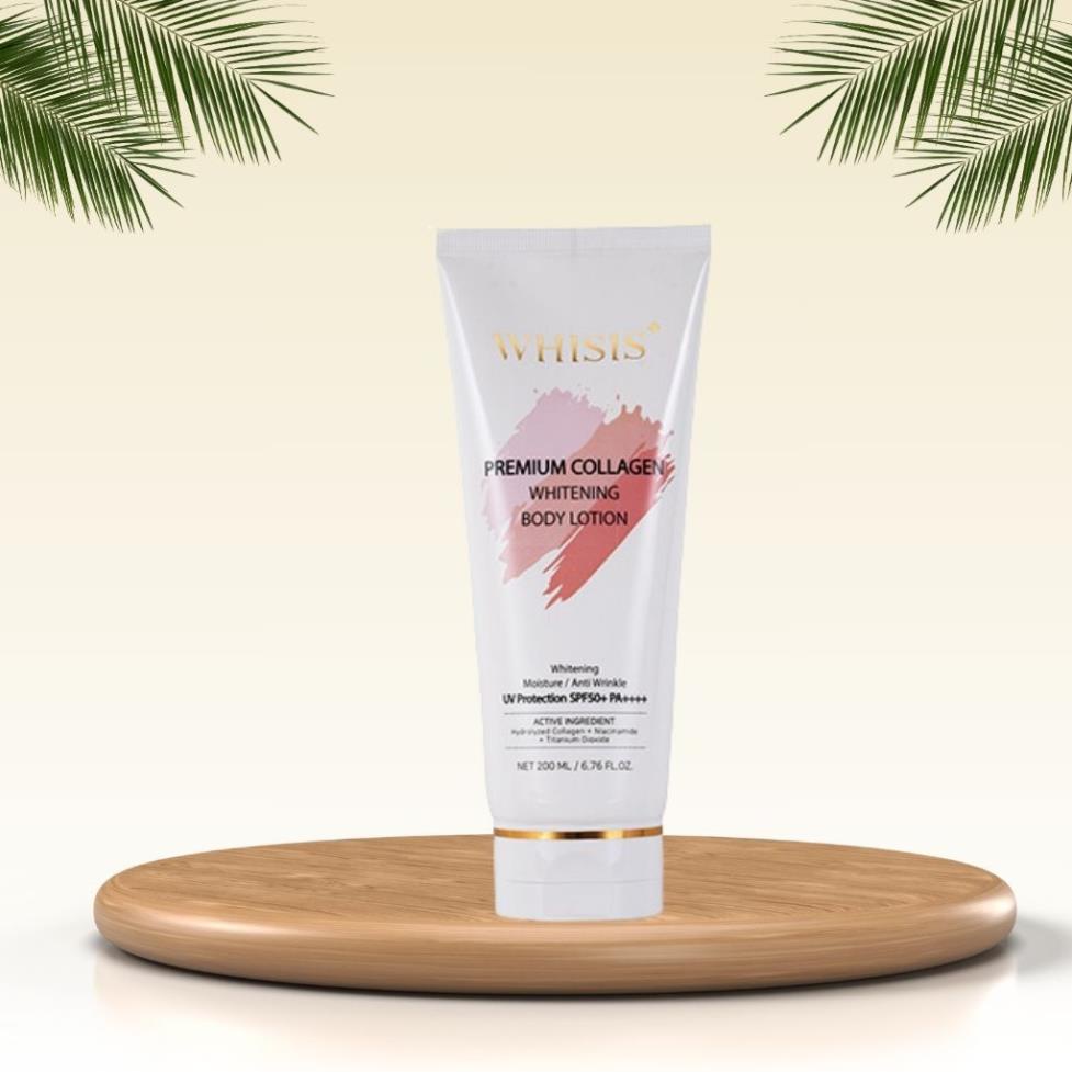 Dưỡng Thể Whisis Body Lotion Trắng Da Chống Nắng 200ml Chống Lão Hoá, Làm Mờ Vết Nhăn, Dưỡng Ẩm