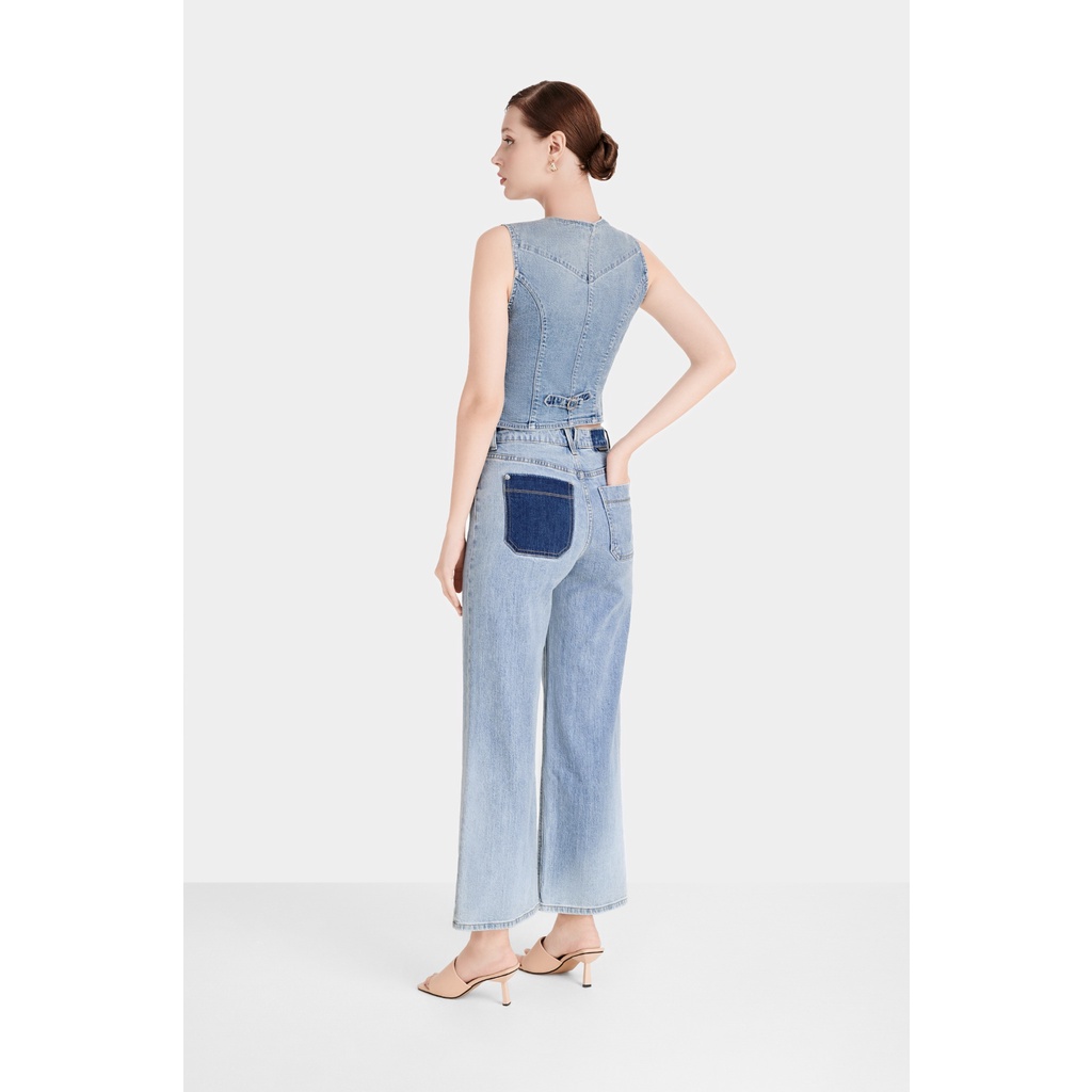 Quần Jeans Nữ Ống Rộng Túi Trước - 223WD2085F1910