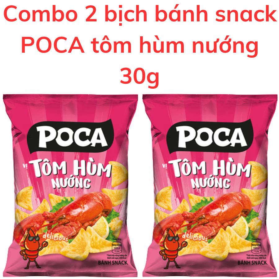 Bánh snack POCA tôm hùm nướng bịch 30g