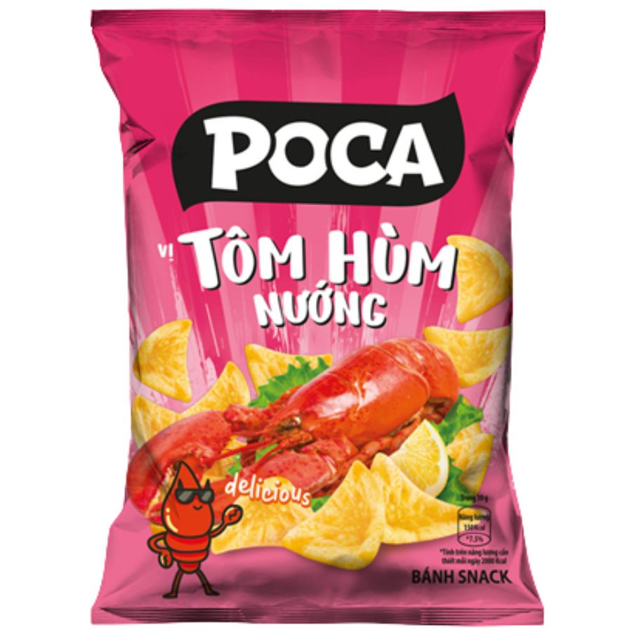Bánh snack POCA tôm hùm nướng bịch 30g