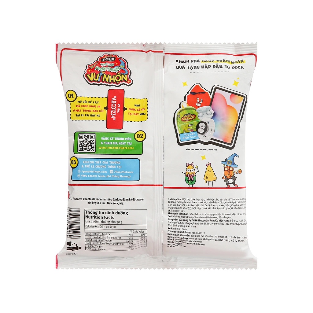 Bánh snack POCA tôm hùm nướng bịch 30g