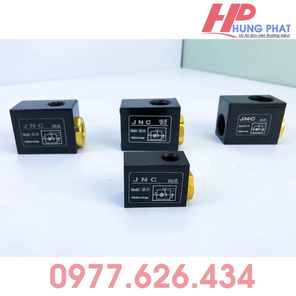 Van xả nhanh khí nén QE-01/ QE-02/ QE-03/ QE-04 - Van xả khí nén một chiều QE - Van xả khí nén QE