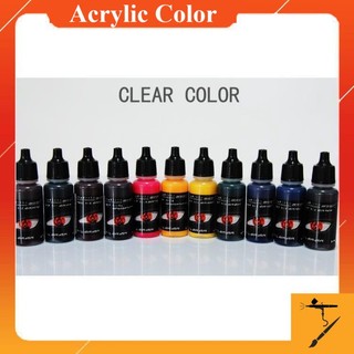 Sơn mô hình acrylic sunin7 clear color w200-w208