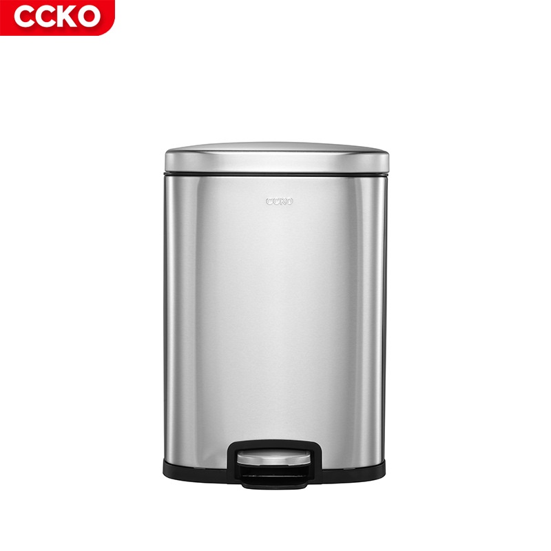 CCKOThùng Rác Inox Gia Dụng Vuông Phòng Khách Nhà Vệ Sinh Nhà Vệ Sinh Nhà Vệ Sinh Nhà Bếp Bước Chân Có Nắp