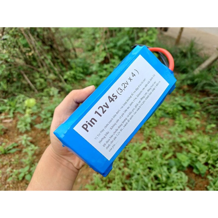 Khối Pin 12v 15Ah Đóng Sẵn hoàn chỉnh pin 33140 mạch sạc xả 100A điện máy hùng lỳ