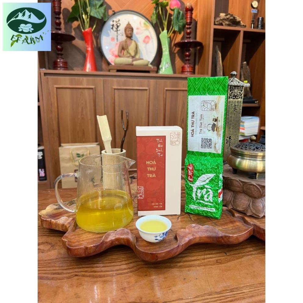 Trà Nõn Tôm Hương Cốm cao cấp 100g, combo 2 hộp - Ecofarm