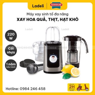 Máy xay sinh tố SUNHOUSE SHD5322 đa năng công suất 220W cối nhựa