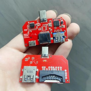 Đầu đọc thẻ ba trong một Type-C sang SD + TF + USB GL850G + GL823K hàng cao cấp nhà máy thanh lý