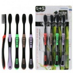 FreeShip Sẵn hàng Sét 4 bàn chải đánh răng than hoạt tính 2+ 2