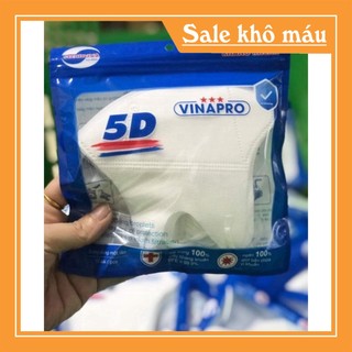 Sỉ 100 chiếc Khẩu trang 5D Mask Vinapro (Set 10 hộp ~ 100 cái)