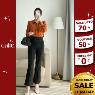 Quần ống loe mí gân sang chảnh Calie House QL003