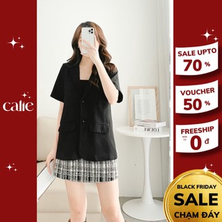 Áo blazer basic cộc tay trẻ trung Calie AB016