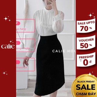 Chân váy chiết ly 3 màu Thương Hiệu thời Trang Công Sở CV38