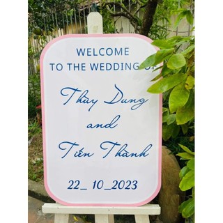 bảng wellcome  cưới , bảng tin cưới. ( thiết kế theo yêu cầu)