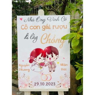 bảng wellcome  cưới , bảng tin cưới. ( thiết kế theo yêu cầu)