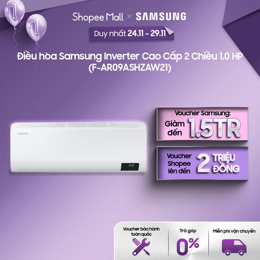 Điều hòa Samsung Inverter Cao Cấp 2 Chiều 1.0 HP F-AR09ASHZAW21