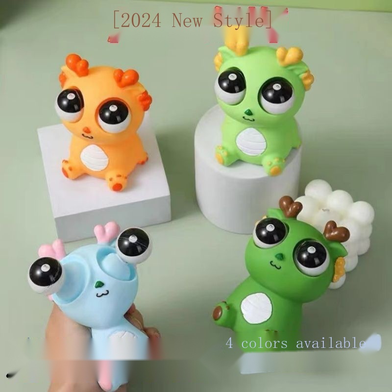 Douyin Đồ Chơi Nhấn Giảm Căng Thẳng Hình Khủng Long Mắt Sáng Tạo Vui Nhộn Cho Trẻ Em