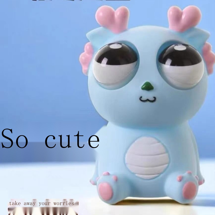 Douyin Đồ Chơi Nhấn Giảm Căng Thẳng Hình Khủng Long Mắt Sáng Tạo Vui Nhộn Cho Trẻ Em